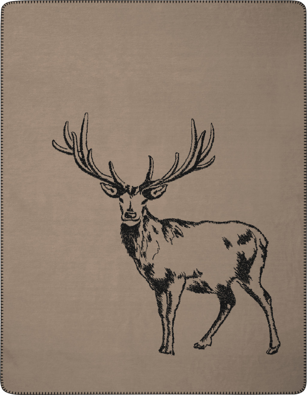 Biederlack Schlafdecke Deer 150x200 cm, Hirsch