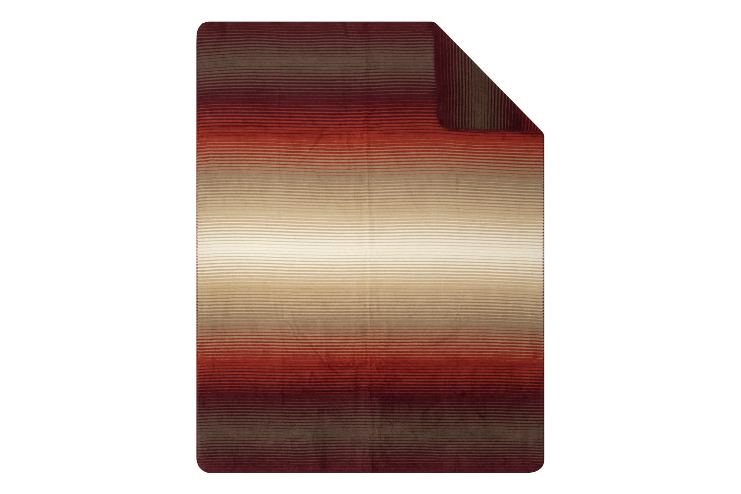 Ibena Schlafdecke Ranchi rot/beige 150x200 cm, waschbar